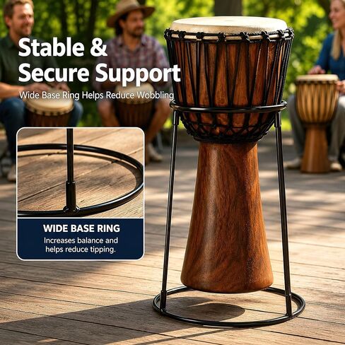 حامل أرضي محمول من Djembe، حامل بونغوس من الفولاذ الكربوني خفيف الوزن لطبول بونغوس الأفريقية مقاس 8.5 بوصة - 12 بوصة in Kuwait