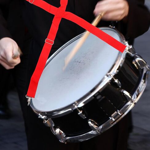 DOITOOL Snare Sling مع حزام الطبل، حزام عريض سميك قابل للتعديل وخطاطيف معدنية لطبل الخصر، كتف من ألياف البولي بروبيلين القوية للعروض والرقص in Kuwait