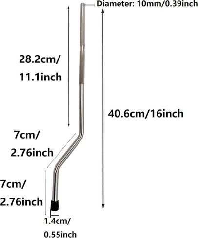 Jiayouy 3Pcs Floor Tom Drum Legs 16inch Metal Bent Floor Tom Legs Set for Percussion Drum Set Hardware Replacement Parts in Kuwait