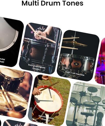 AeroBand Electronic Drum Set PocketDrum2 MAX, Air Drum Sticks & Pedals & Bluetooth Adapter, Play Drum Anywhere Anytime, 8 Tones and USB Midi Teens Adult Drummer Gift (Earphone Included) in Saudi Arabia