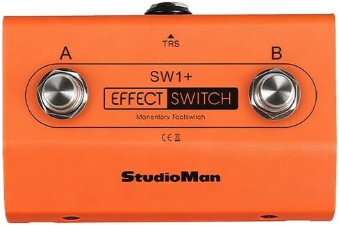 جهاز تحكم StudioMan SW1+ ثنائي القدم - برتقالي، متوافق مع تأثيرات متعددة للحلقة والطبل والموالف والتحكم في التأثير in Kuwait