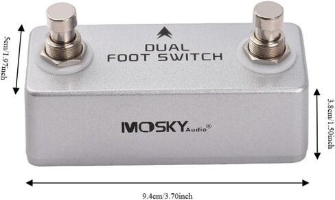 Pedal with 6.35mm Stereo Output – Aluminum Alloy Foot Switch for Amplifier Channel & Effects Control, Compatible with Guitar Pedals and Drum Machines in Kuwait