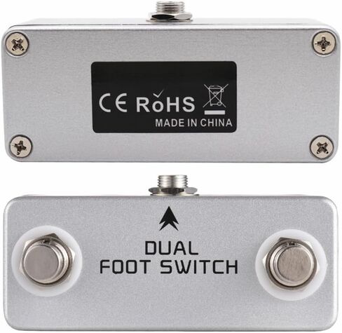 Pedal with 6.35mm Stereo Output – Aluminum Alloy Foot Switch for Amplifier Channel & Effects Control, Compatible with Guitar Pedals and Drum Machines in Kuwait