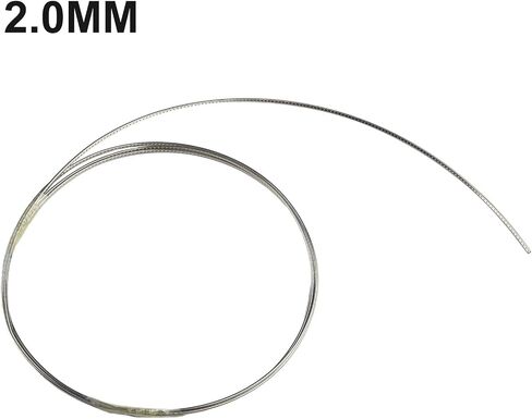 8FT Copper Nickel Silver Guitar Fret Wire, Alloy Fretstock for Acoustic Electric Guitars and Bass, Multiple Widths 1.6mm to 2.9mm, 2.5M Length for Instrument Building(2.0MM) in Kuwait