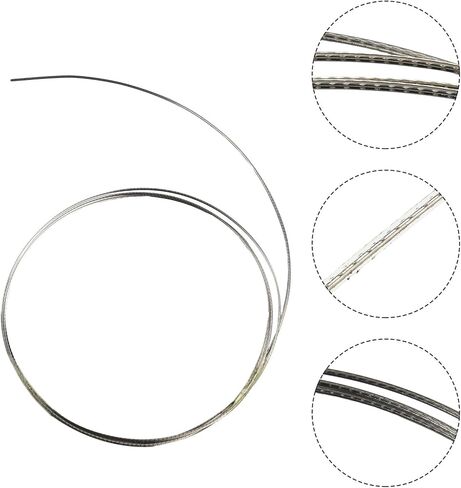 8FT Copper Nickel Silver Guitar Fret Wire, Alloy Fretstock for Acoustic Electric Guitars and Bass, Multiple Widths 1.6mm to 2.9mm, 2.5M Length for Instrument Building(2.0MM) in Kuwait