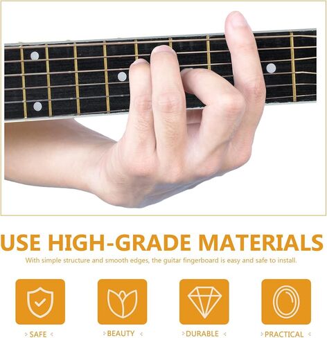 Milisten Acoustic Guitar Fretboard Replacement 18.11 Inch Technical Wood Fingerboard for Diy Guitar Neck with Smooth Edges and Stable Construction in Kuwait