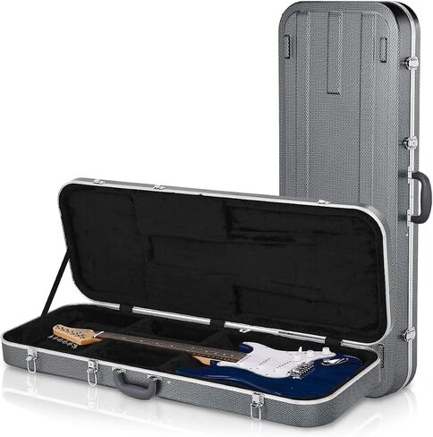 Ktaxon 39-Inch Electric Guitar Hard Case, Rectangle Wooden Standard Electric Guitars Hard-Shell Protective Carrying Case for KST/KTL/170 Model with Lock Latch Padding (Chocolate Brown) in Kuwait