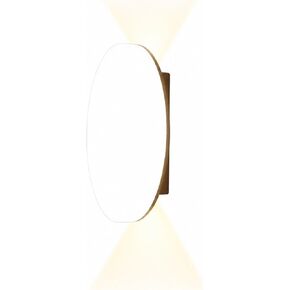 Simple Oval Outdoor Wall Light, Black Die-Cast Aluminum & PC Wall Sconce, IP65 Waterproof Exterior Wall Lamp with Up Down, Porch Lighting Fixtures for Patio Entryway Yard Foyer Threshold in Kuwait