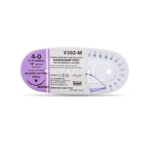V392-M RELI PRO Redisorb Violet Braided Sutures 4-0 MFS-2 18 12/Pk in Kuwait