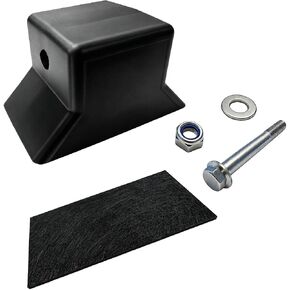 YunGlee Flat Bow Stop for Boat Trailers, 5-1/2" Span Non-Marring Rubber Stop with 1/2" Shaft Hole, Fits Flat-Bottom Boats, Jon Boats and Skiffs Includes Protective Felt Pad in Kuwait