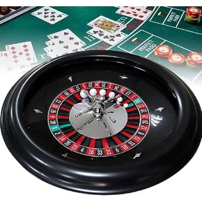 18" Roulette Wheel Set, Professional Casino Grade Roulette Set with 2 Balls Pills/Rubber Pad, Very Smooth Spinning Action, Great for Home Game Night Or A Club Party in Kuwait