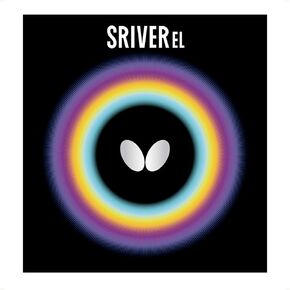 Butterfly Sriver EL Table Tennis Rubber | 1.9 mm or 2.1 mm | Red or Black | 1 Inverted Table Tennis Rubber Sheet | Professional Butterfly Table Tennis Rubber in Kuwait