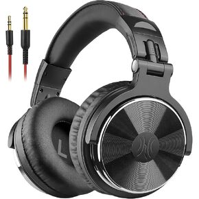 OneOdio Wired Over Ear Headphones Hi-Res Studio Monitor & Mixing DJ Stereo Headsets with 50mm Drivers and 1/4 to 3.5mm Jack for AMP Computer Recording Podcast Keyboard Guitar Laptop - Black (Renewed) in Saudi Arabia