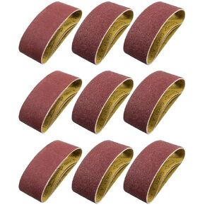 30 PCS 3"x18" Belt Sander Belts Woodworking Metalworking Aluminum Oxide Grit 40-600 in Kuwait