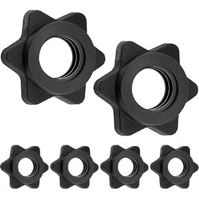 1 Inch Spinlock Collars | Anti-Slip Dumbbell Hex Nut Clamps | Secure Screw Collars in Kuwait
