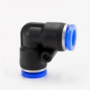 100Pcs Pneumatic Fittings PV 4 6 8 10 12MM OD L Type Flow Speed Tube Plastic Quick Degree Elbow Air Connectors(PV-10) in Kuwait