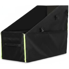 Qianly Folding Cycle Storage Box Open-Top Cycle Trunk Box Black Foldable Bike Case, Black, Large - with Wheels in Kuwait