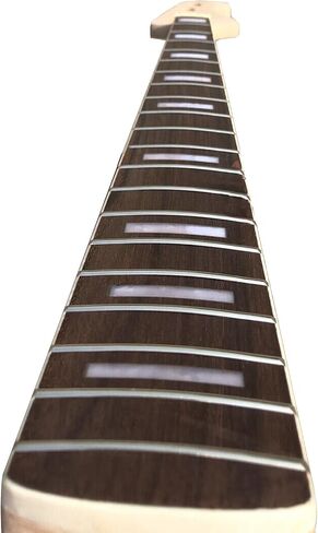 Vetimobato Maple Replacement Electric Bass Guitar Neck, 4-String 20 Fret 32'' Scale Length 38mm Nut & 65mm Heel Rosewood Fretboard Bolt On Unfinished Bass Neck DIY Installation & Repair Part in Kuwait