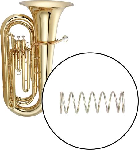 4Pcs Valve Piston Spring Length 43mm Width 15mm Wire Diameter 1.1mm Compatible with Yamaha Marching Euphonium & Baritone in Kuwait