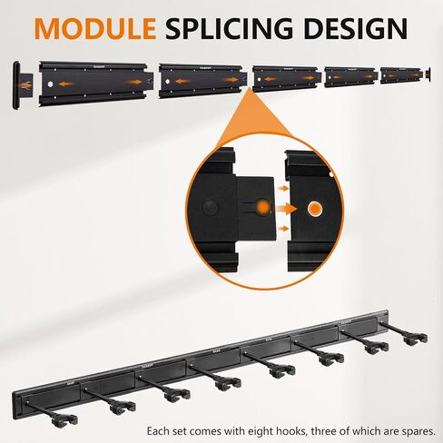 Guitar Wall Mount, Multiple Guitar Hanger with Auto-Locking Holder Wall Mount Rack, Aluminum Slatwall Rail (8 Hangers-80") in Kuwait