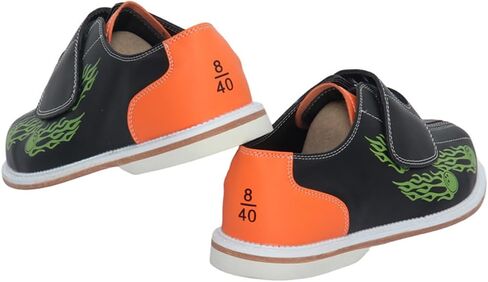 Bowling Shoes for Men Lightweight Leather Touch Fasten Bowling Shoes Non-Slip Breathable Casual Classic for Bowlings Practice in Kuwait