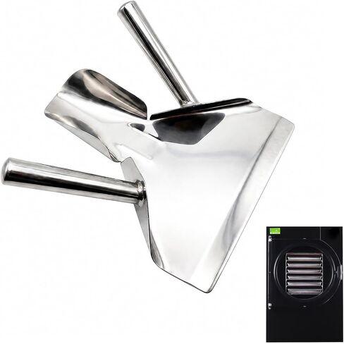 304 Stainless Steel Freeze Dryer Scoop, Metal Speed Scooper for Freeze-Dried Food & Candy, Ergonomic Quick Fill Bagging Tool, Pro Freeze Dryer Accessories, for Harvest Right in Kuwait
