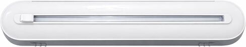 Plastic Wrap Dispenser with Cutter, Gray and White, 15 Inch, Traceless Adhesive Mount, Kitchen Food Storage in Kuwait