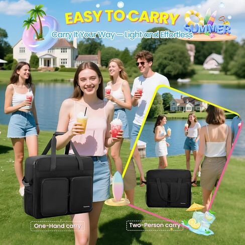 Carrying Bag Compatible with Slushie Machine FS301/FS300, Slushie Machine Accessories, Portable Outdoor Storage Case with Front-Opening Design, Multi-Pocket, Padded Cover, Gifts Ideas in Kuwait