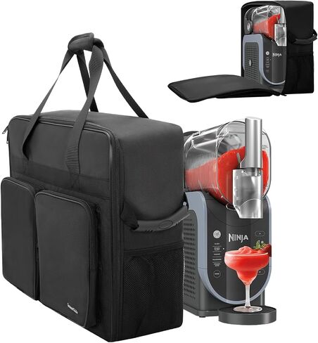 Carrying Bag Compatible with Slushie Machine FS301/FS300, Slushie Machine Accessories, Portable Outdoor Storage Case with Front-Opening Design, Multi-Pocket, Padded Cover, Gifts Ideas in Kuwait