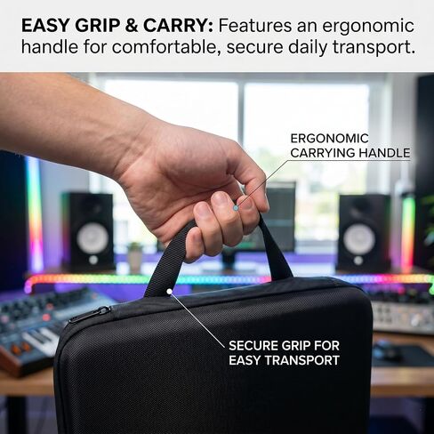 Carrying Case for Akai Professional MPC Sample Cable Accessoires Hard Shell Waterproof Audio Sampler Travel Bag Protective Cover with Handle in Kuwait