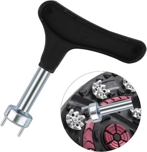Spike Wrench for Golf Shoes, Golf Shoes Replacement Spikes Tool with Comfortable Grip Golf Shoe Spike Softspikes Remover for Spike Shoes in Kuwait