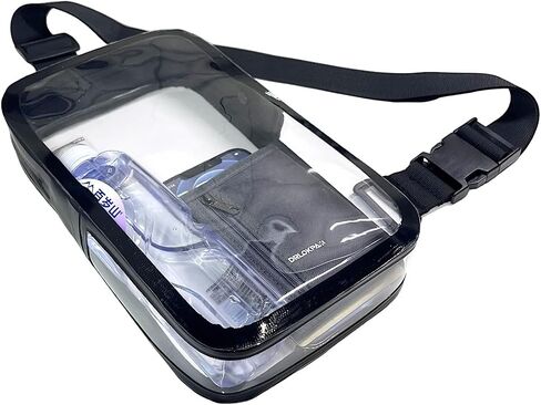 DRLOKPAK Clear Bag for Stadium Events Sports Fan Pack Handbag Purse With Adjustable Strap for Concert Festival Work Day Game in Kuwait
