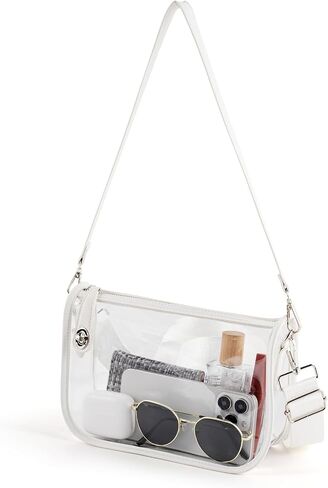 Clear Bag for Stadium Events Clear Purse for Women Stadium Approved Crossbody Clear Shoulder Bag in Kuwait