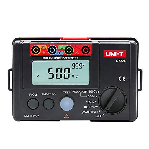 UNI-T Uni-Trend Ground Resistance Meter Digital Electrical Meter Insulation Resistance Tester AC DC Voltmeter UT526 RCD Test/Low Resistance Continuity Measure(UT526) in Kuwait