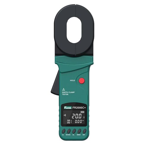 4 Digit LCD Clamp Ground Resistance Tester (Multifunctional) FR2000C+ Earth Tester Loop Resistance Leakage Current Meter 0.01Ω-1200Ω 0.00mA-20.0A USB Software in Kuwait
