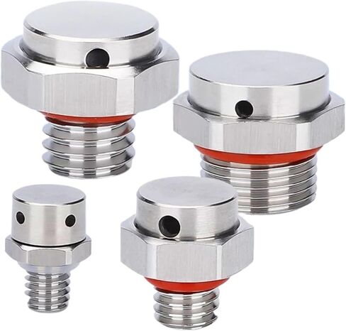 Waterproof Air Vent Valves 1pc 304 Stainless Steel Air Vent Valve Screw In M5 M6 M8 M10 M12 Breather Waterproof Pressure Relief(M8X1) in Kuwait
