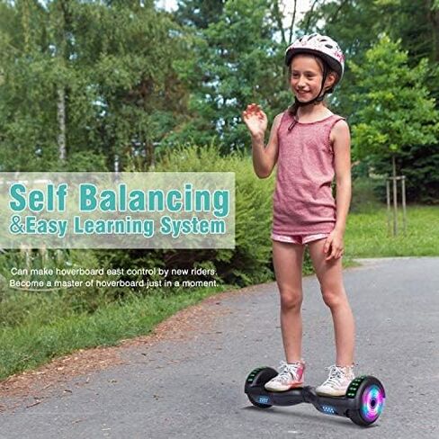 Hoverboard,Self Balancing Hoverboard with Bluetooth Speakers for Kids Ages 6-12(Black) in Kuwait