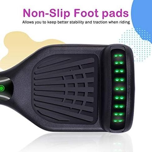 Hoverboard,Self Balancing Hoverboard with Bluetooth Speakers for Kids Ages 6-12(Black) in Kuwait