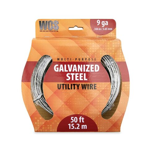 Galvanized Steel Utility Wire, 16 Gauge SWG, .064 in / 1.626 mm, 200 ft / 61 m Coil in Kuwait
