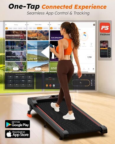 Walking Pad with Incline 9% & Decline -4% 5 Level, Under Desk Treadmill for Home, Quiet BLDC EvoDrive, Full Metrics Large Display, NeoFloat Quad Cushioning, Portable Compact for Small Spaces in Saudi Arabia