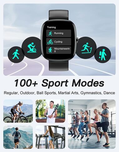 Fitness Trackers, No Bluetooth No APP/Phone Needed, 1.8" Fitness Watch for Men Women with Pedometer Heart Rate/Blood Oxygen/Sleep Monitor 100 Sports, Steps Counter Walking Running Waterproof in Kuwait
