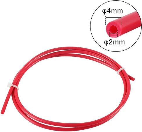 1 Meter Blue PTFE Tube Pipe 3D Printer Parts 2mm x 4mm Tube for Hot end Extruder 1.75mm convey bendable,Black,A in Kuwait
