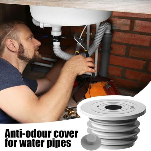 Recoiling-Hoses Compatible Drain Seal Set, Sewer Sealing Ring for Kitchen Drain, Shower Drain, Washing Machine Drain Pipe, Odor Sealing Plug, Household Cleaning Supplies & Home Improvement Tool in Kuwait