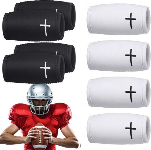 AceOrbit 8 Pcs Football Chin Strap Cover Embroidery Football Helmet Chin Pad Cover Compatible with Virtually All Footballs Helmets in Kuwait