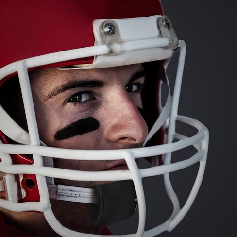 AceOrbit 8 Pcs Football Chin Strap Cover Embroidery Football Helmet Chin Pad Cover Compatible with Virtually All Footballs Helmets in Kuwait