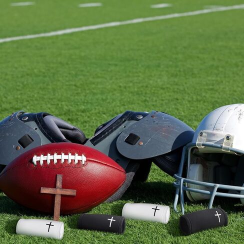 AceOrbit 8 Pcs Football Chin Strap Cover Embroidery Football Helmet Chin Pad Cover Compatible with Virtually All Footballs Helmets in Kuwait
