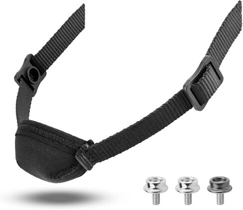Contour Helmet Chin Strap Replacement for Easton All Batting Helmets, Adjustable Padded Chin Guard for Youth & Adult Baseball Softball Rugby Helmet, Durable Nylon Chinstrap with Mounting Screws in Kuwait