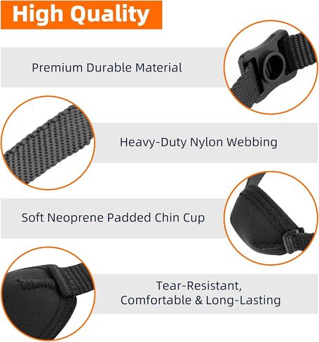 Contour Helmet Chin Strap Replacement for Easton All Batting Helmets, Adjustable Padded Chin Guard for Youth & Adult Baseball Softball Rugby Helmet, Durable Nylon Chinstrap with Mounting Screws in Kuwait