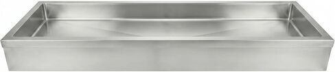 AmGood 24 in. x 48 in. Stainless Steel Ice Display Chiller, Insulated Tabletop Cold Food Display for Seafood, Beverages & Catering, Commercial Buffet Ice Bin with Drain, NSF in Kuwait