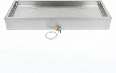 AmGood 24 in. x 48 in. Stainless Steel Ice Display Chiller, Insulated Tabletop Cold Food Display for Seafood, Beverages & Catering, Commercial Buffet Ice Bin with Drain, NSF in Kuwait